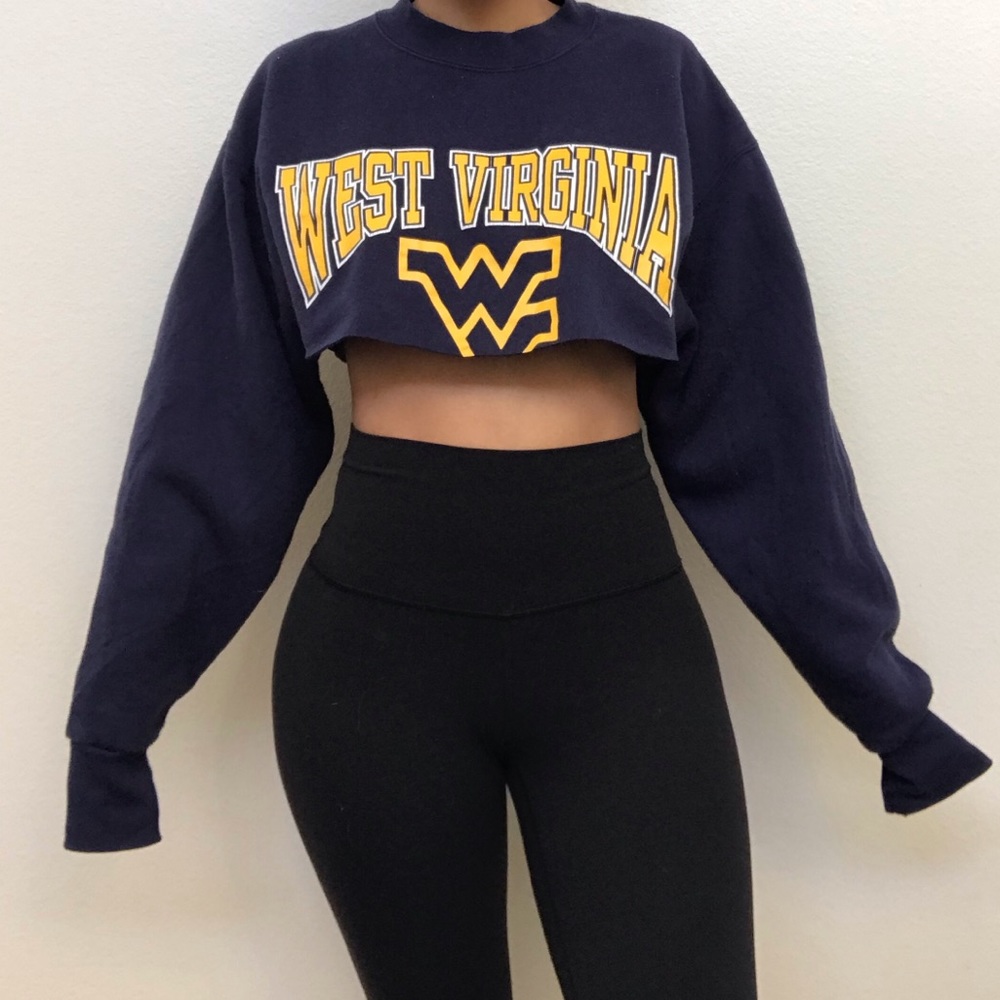 West Virginia crop sweatshirt UWV